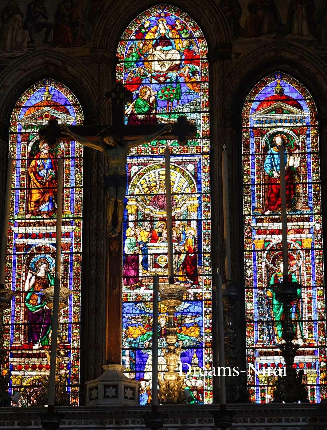 サンタ・マリア・マイオール・デ・リシュボア大聖堂 ヴィンテージ ステンドグラス サンタ・マリア・マイオール・デ・リシュボア大聖堂 ヴィンテージ